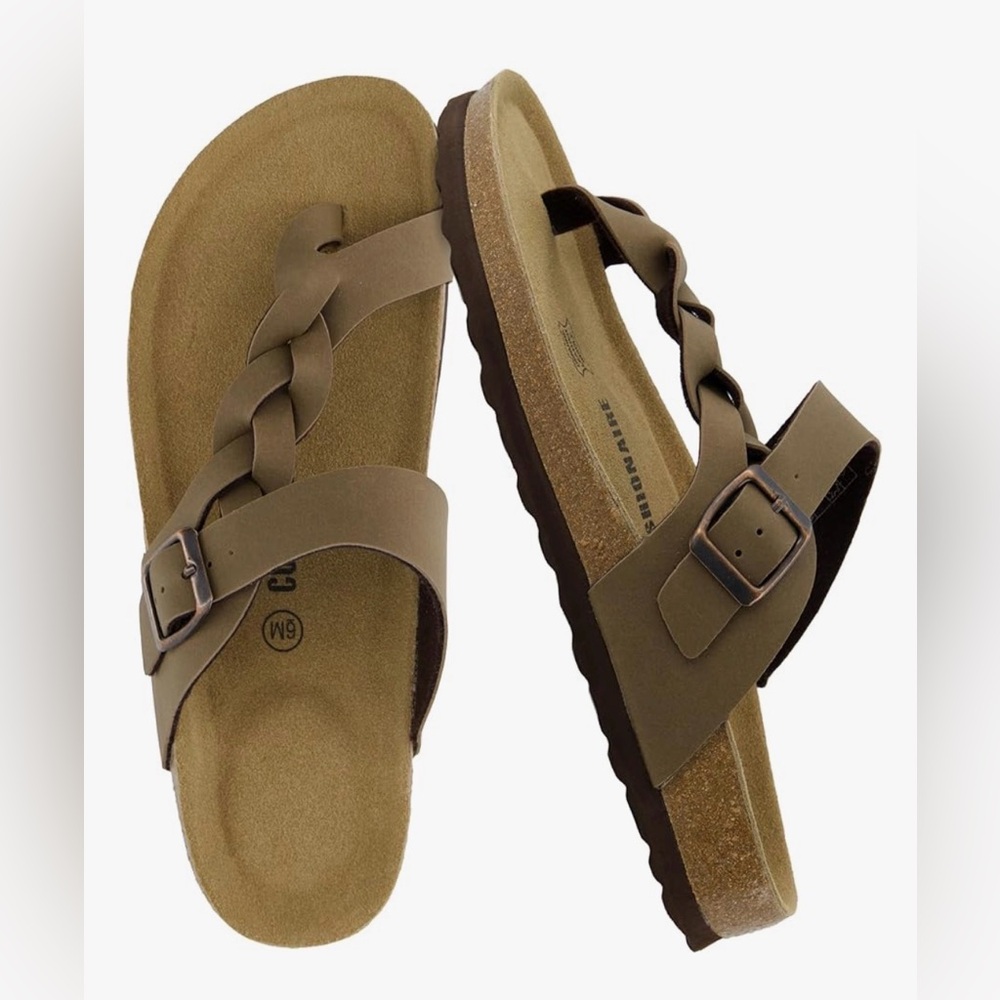 CUSHIONAIRE Women's Libby Cork footbed Sandal